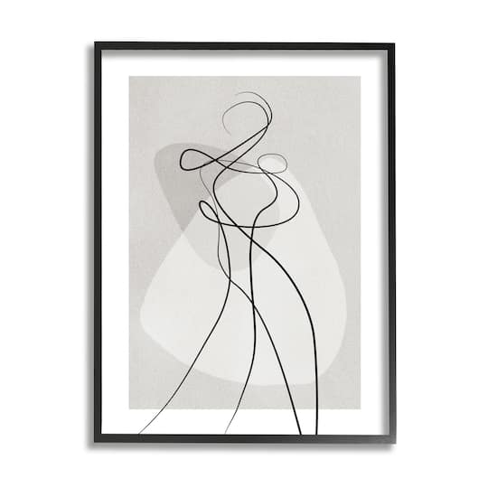 Stupell Industries Surreal Figure Expressive Body Abstract Contemporary in Frame Wall Art